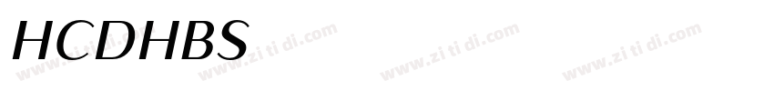 HCDaHei B02S字体转换